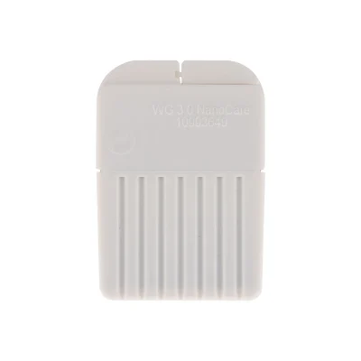 A white plastic rectangular Connexx Waxguards 3.0 Nanocare with vertical grooves on the lower half is shown against a plain white background.