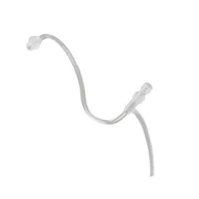 Thin tube II nasal cannula with dual prongs for oxygen delivery, shown isolated on a white background.